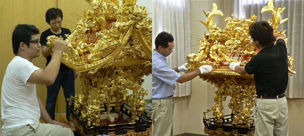 修復された神楽が再び仕組まれます。